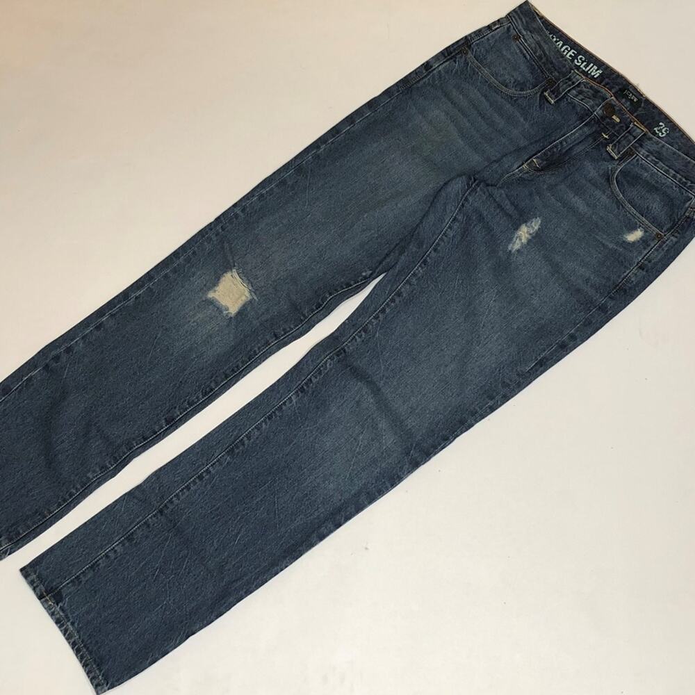 J Crew Vintage Slim Distressed Jeans 29x32